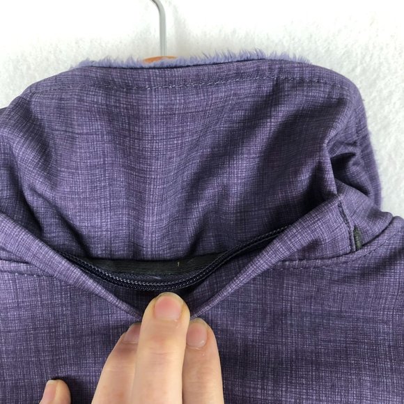 Free Country Women's Size Small Purple Softshell Fleece Lined Full Zip Jacket - Picture 3 of 9